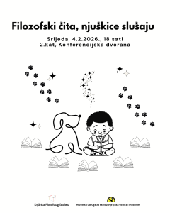 Pročitajte više o članku FILOZOFSKI ČITA, NJUŠKICE SLUŠAJU