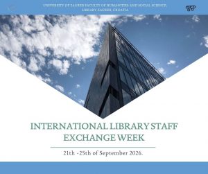 Read more about the article CALL for Applications: The International Library Staff Exchange Week, 21st to 25th September 2026.