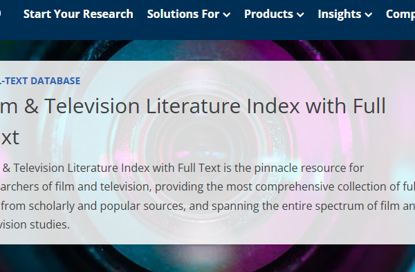 Dostupnost baze podataka Film&Television Literature Index